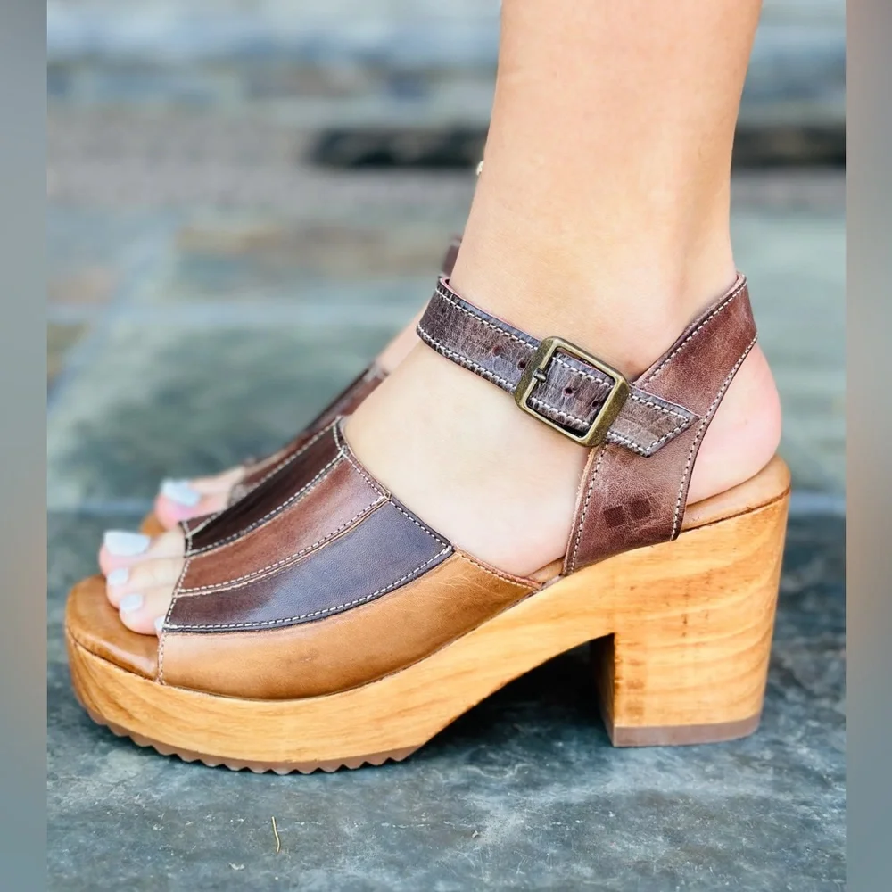 SOLD OUT
Bed Stu Jetsetter Clog Sandals Cold Brew Rustic NEW - Picture 3 of 16